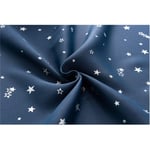 MAZS Window Velcro Curtains For Living Room Bedroom Silver Stars Blackout Curtains Navy Pink Panel Drapes