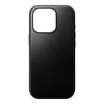 Nomad Case for iPhone 16 Pro  Compatible in Horween Leather, Black