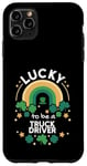 Coque pour iPhone 11 Pro Max St Patrick's Day Lucky Truck Driver Job Trèfle irlandais