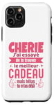 Coque pour iPhone 11 Pro Cadeau Original Chérie Saint Valentin Amour Couple Humour