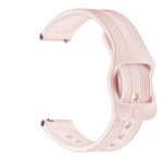 New Watch Straps 20mm For Huawei Watch GT2 42mm / Galaxy Watch Active 2 / Huami GTS/GTR 42MM Silicone Strap with Japanese Buckle(White) (Color : Pink)