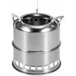 Portable Camping Split Poêle À Bois En Acier Inoxydable Pliant Poêle À Charbon De Bois Mini Brazier-1pcs