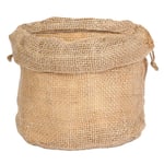 Piovaccari Sac Sac En Jute Noël H 35 Cm 23 X 23 Cm Naturel