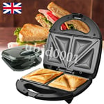 XL Deep Fill Toastie Maker Sandwich Toaster Machine 2 Slice Non-Stick Plate 750W