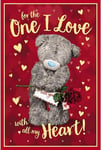 One I Love with All My Heart 3D Birthday Card,Mixed,Size:6X9,Alm93054