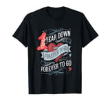 1 Year Down Forever to Go 1st Wedding Anniversary couple tee T-Shirt