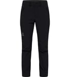 Haglöfs Morän Softshell Standard Pant Long Women dambyxor Svart 34 - Fri frakt