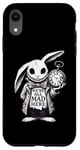 iPhone XR Alice in Wonderland - We're All Mad Here Rabbit Hatter Quote Case