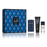 DUNHILL 80704 Coffret ICON Racing Blue Eau de Parfum Vaporisateur 100 ml et 15 ml + Gel Douche 90 ml