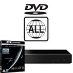 Panasonic Blu-ray Player DP-UB450EB-K MultiRegion for DVD inc Apollo 13 4K UHD