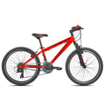 Vélo Enfant 9-11 Anni t610 Viper 24 21v Noir/Rouge 21T610R Torpado Vélo