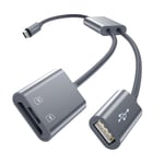 Basesailor Lecteur de Carte Micro SD,Adaptateur de Carte Mémoire USB C TF,Visionneuse de Photos de Type C vers SD pour iPhone 15 16,Galaxy S24 S23 A54 A53,Mac,MacBook Pro,iPad Air 4 5 Mini 6,Laptop