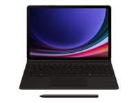 Samsung Ef-Dx725 - Clavier Et Étui (Couverture De Livre) - Clé Ai - Avec Pavé Tactile - Sans Fil - Pogo Pin, Bluetooth - Noir Clavier, Noir Étui - Pour Galaxy Tab S9, Tab S9 Fe