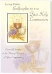 Communion Card For Goddaughter On Your Holy Communion. Beautiful Card.