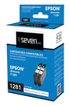 Seven Life Compatible Epson Renard t1281 BK Pack de 2 Cartouches