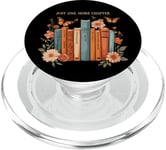 Just One More Chapter Floral Book Lover Reading PopSockets PopGrip pour MagSafe