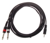 HiEnd 2 x jack(mono)-til-minijack(stereo)-kabel 3 meter