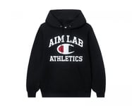 Aim Lab x Champion - Svart Hoodie - XL