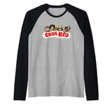 Stranger Things Cartoon Dustin & Co Code Red Raglan Baseball Tee