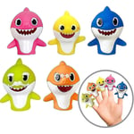 Baby Shark Fingerdockor, 5-pack, 1:a generationen {FW}