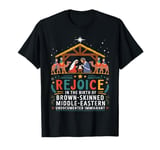 Rejoice In The Birth Of A Brown Skinned Christmas Jesus Xmas T-Shirt