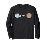 Big Fish Little Fish Cardboard Box, Dad Dancing Dancer Funny Long Sleeve T-Shirt