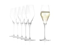 Stölzle_Lausitz Flûtes à champagne Quatrophil 290ml I service de 6 flûtes incassables I 6 verres à mousseux I passe au lave-vaisselle I cristal noble comme du verre soufflé I top qualité