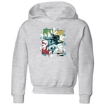 Marvel Black Widow Captain America Kids' Christmas Hoodie - Grey - 9-10 Years