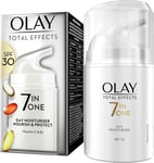 Olay Total Effects 7 in One Anti-Ageing Moisturiser with SPF 30, 50ml Fast Post