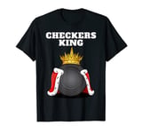 Checkers King | Mens Checkers Board Shirt Boardgame Checkers T-Shirt