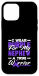 Coque pour iPhone 12 mini I Wear Purple For My Neveu Warrior Lupus Awareness