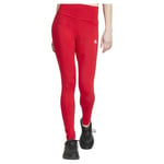 adidas Women's Essentials HIGH-Waisted Logo Leggings, Better Scarlet, S Short