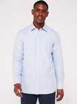 Very Man Smart Long Sleeve Dobby Shirt - Light Blue