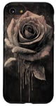 Coque pour iPhone SE (2020) / 7 / 8 Rose Minimalisme Dessin à l'encre Art floral Esthétique