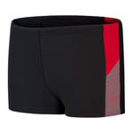 Speedo Boys Boy's Dive Aquashorts in Black Red - Size 5-6Y