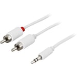 High grade Minijack til 2xPhono kabel - 3 m