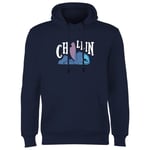 Disney Lilo And Stitch Chillin Hoodie - Navy - XXL - Navy