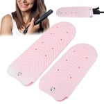 2pcs Pouch Heat Shield Flat Iron Holder CoverStraightenerPink MER