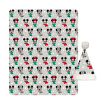 Plaid polaire Disney Mickey - Noël (avec un Bonnet de Noël inclus)