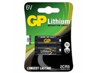 Batteri Gp Lithium 2Cr5 6 Volt 1 Stk/Pk,10 Pk X 1 Stk/Krt