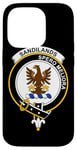 Coque pour iPhone 14 Pro Armoiries Sandilands - Blason de la famille