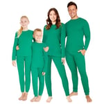 CityComfort Pyjama Famille Assortis, Ensembles de Pyjama Fille - Cadeau Enfant et Ado (Vert, 18-24 Mois)