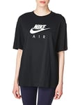 Nike W Nsw Air Top Ss Bf T-Shirt - Black/White/M