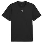 M TAD ESSENTIALS HEATHER CAT Tee (CF small cat) PUMA Black Heather, storlek Medium