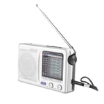 2X(AM/FM/SW Portable Radio Operated for Indoor, Outdoor & Emergency Use8843