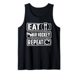 Eat Air Hockey Repeat - Funny Air Hockey Player Tank Top