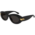 Lunettes de soleil Bottega Veneta  BV1322S Lunettes de soleil, Noir/Gris, 51 mm