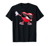 Dabbing Heart Valentines Day Love Dab Dance Men Women T-Shirt