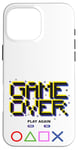 Coque pour iPhone 16 Pro Max Game Over Vintage Retro Jeux Vidéo Gaming