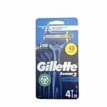 Gillette Sensor 3 Comfort - Pack of 4 Disposable Razors Men's Shaving Shave New